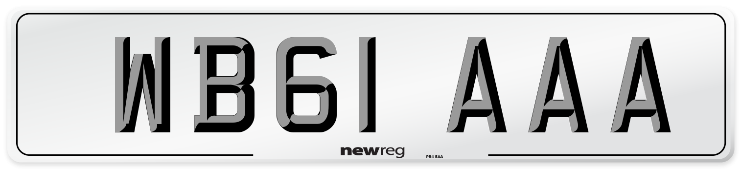 WB61 AAA Number Plate from New Reg
